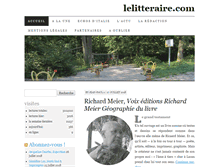 Tablet Screenshot of lelitteraire.com